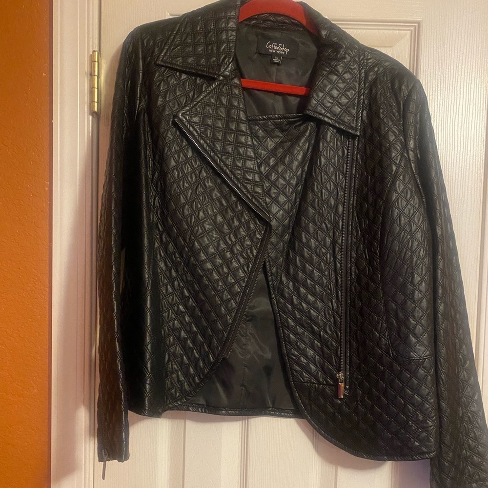 Brand new with tags faux leather jacket